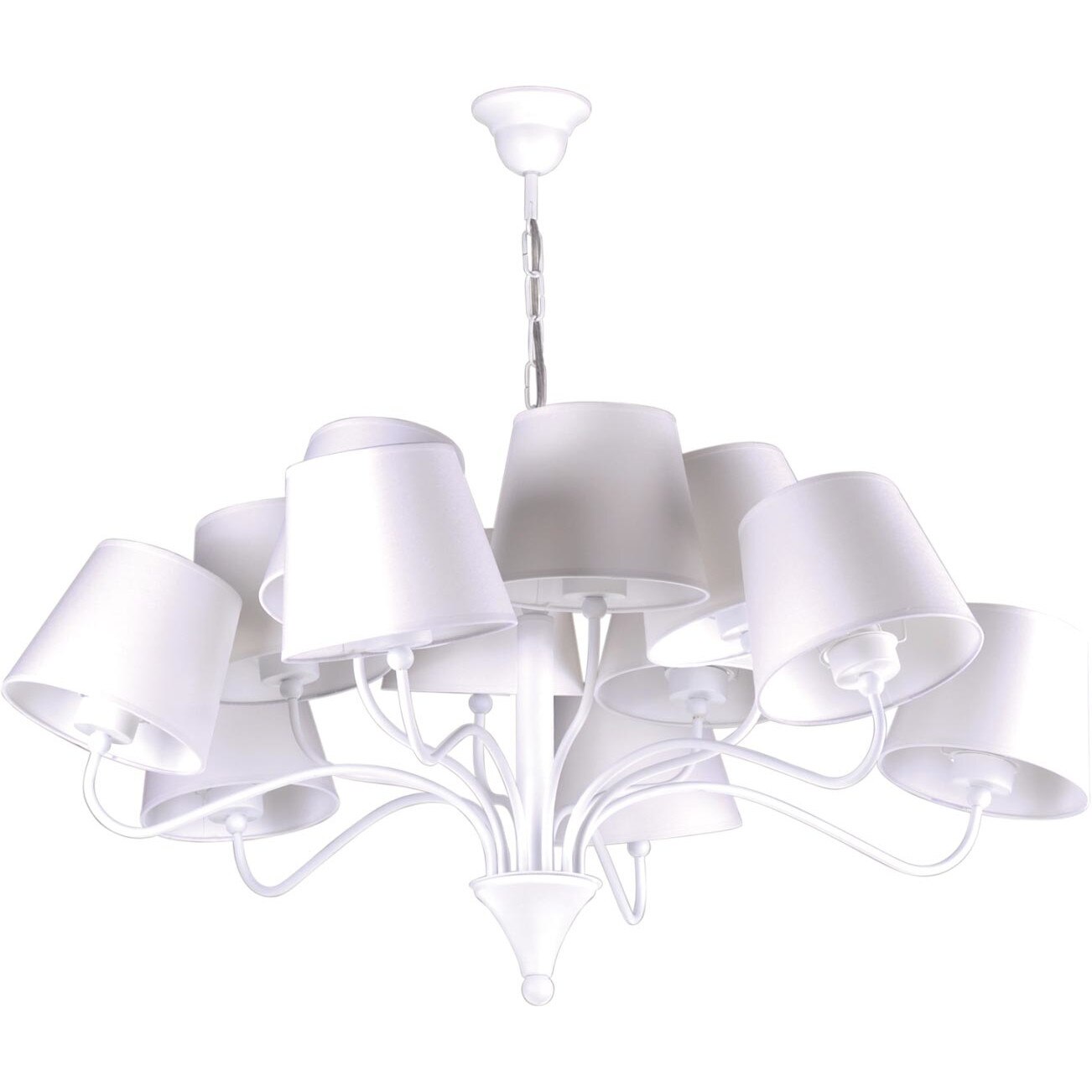 Lustra K-4022 SIENA,Alb, cu 12 surse de iluminare, E27, 60 W